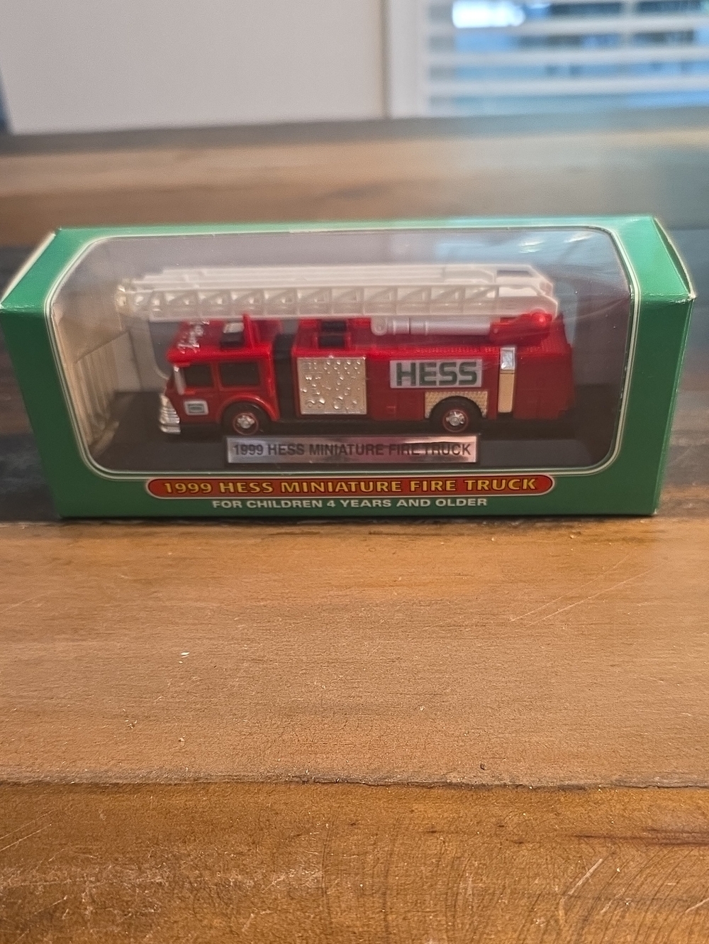 HESS Red Miniature Fire Truck Toy - 1999 Collectible